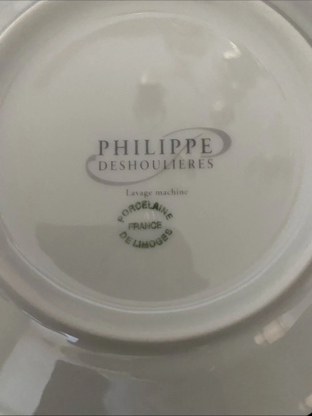 Philippe Deshoulieres Limoges Cocktail Plates Boxed Set of 6